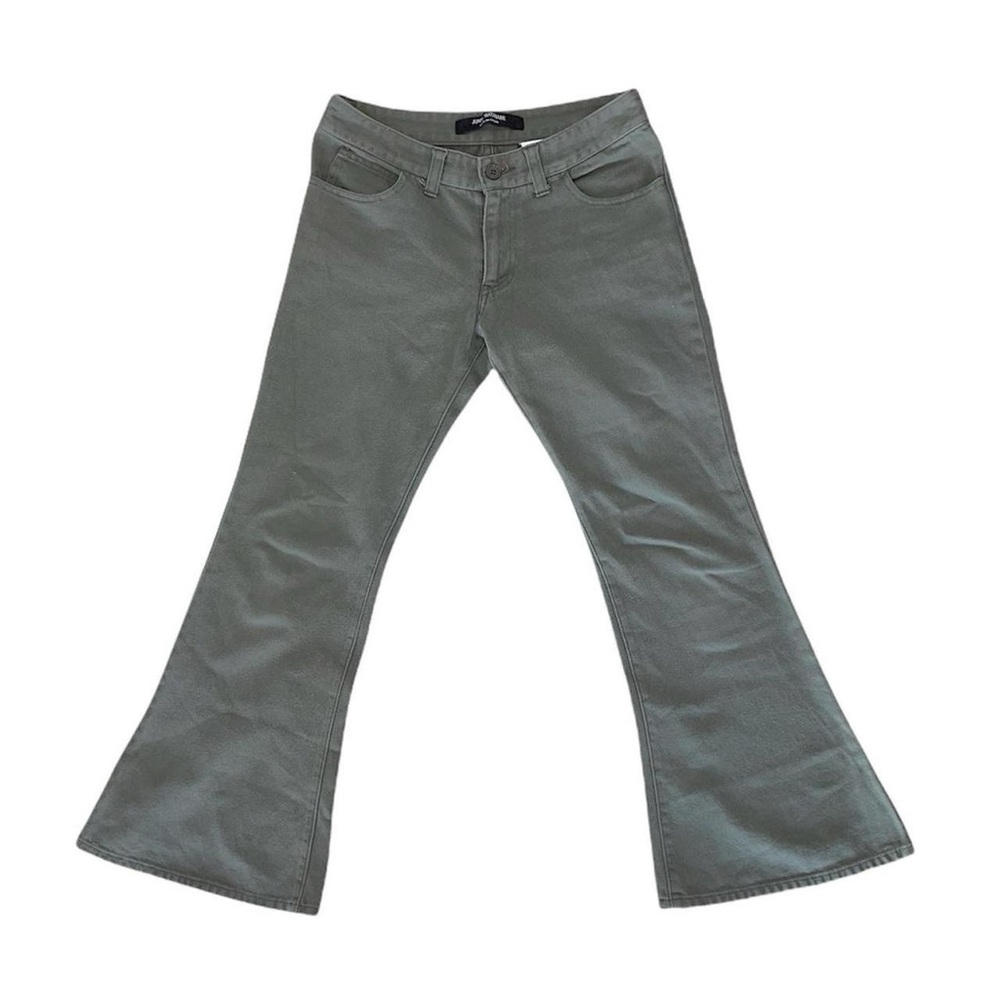 Junya Watanabe Comme Des Garçons cropped flared jeans.